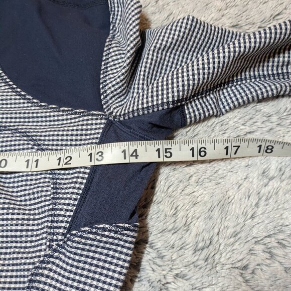 Lululemon Forme Inkwell Blue Jacket Striped Size 2 Define Jacket - Picture 6 of 7